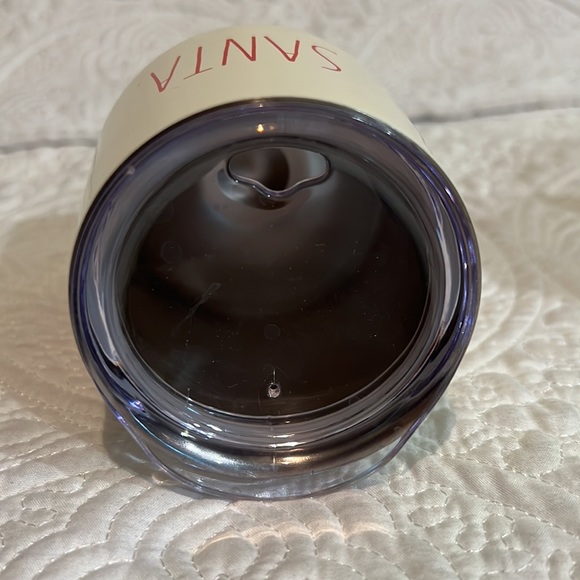 Rae Dunn Santa and Elf stemless wine glasses with lids - Picture 6 of 15